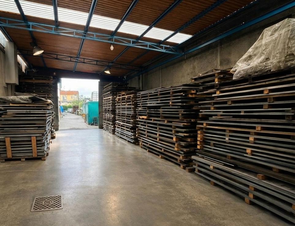 Magazzino lamiere — Oltre 100 t a stock