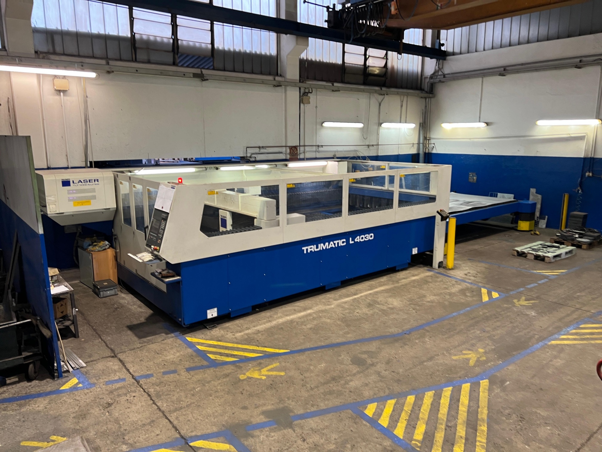 Taglio laser CO₂ — Trumpf Trumatic L4030 — 4 kW